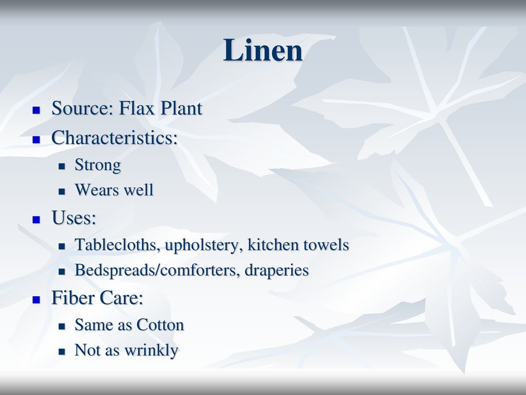 Source best sale of linen